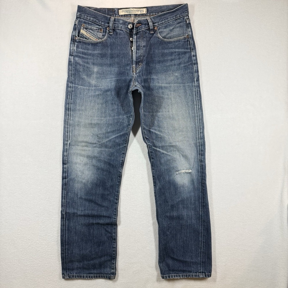 Diesel Jeans Mens 34x32 Kulter Straight Leg Button Fly Faded Made in Italy‎